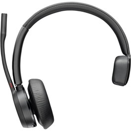 Poly Auriculares Inalámbricos Voyager 4310 para Microsoft Teams con Adaptador BT700, Bluetooth, Alcance 50m, Hasta 24h Conversación, Negro - Ref. 77Y91AA
